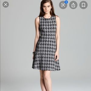 Theory houndstooth knit dress